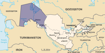 Karakalpakistan map